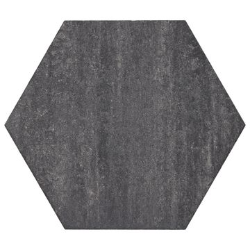 Zeskant - Soft Comfort - 60/52,5x30x4 cm - Grijs/Zwart