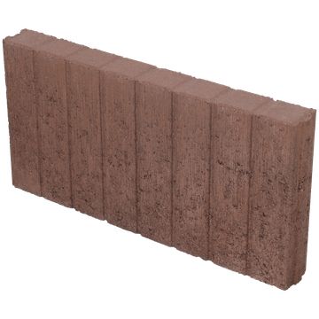 Mini Quadrobandpalissade - 6x25x50 cm - Bruin