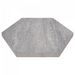Zeskant - Soft Comfort - 60/52,5x30x4 cm - Grezzo