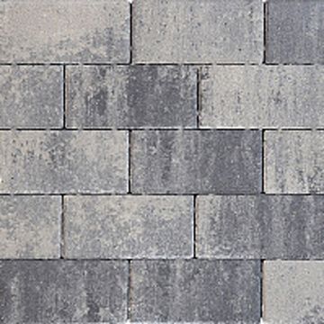 Betonstraatsteen - Design brick - mini facet komo - 6 cm - Nero/Grey 