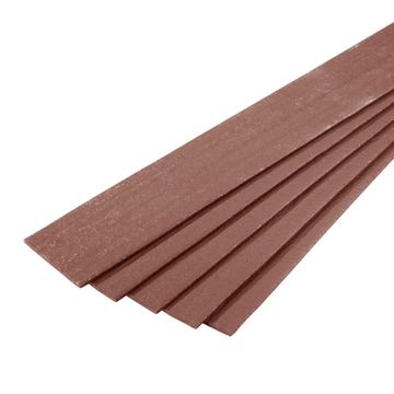 Ecoborder Plank - 2 m x 14 cm x 1 cm - Bruin