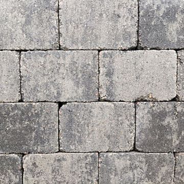 Getrommelde steen - Stonique - 21x14x7 cm - Grijs/Zwart