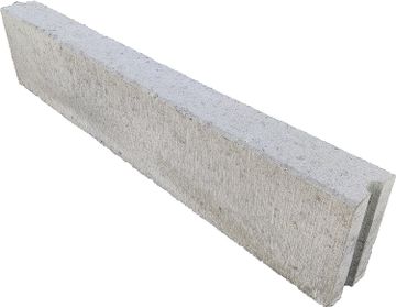 Betonband - 10x20x100 cm - Grijs