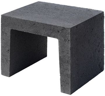 U-element - beton - 40x40x50 cm - Antraciet