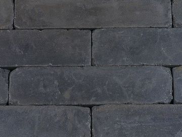 Muurblok getrommeld - Linea - 15x15x60 cm - Antraciet