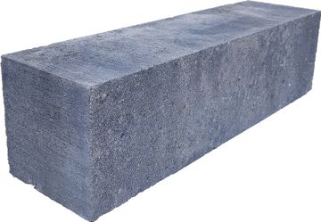 Muurblok - Linea - 12,5x12,5x45 cm - Grijs/Zwart