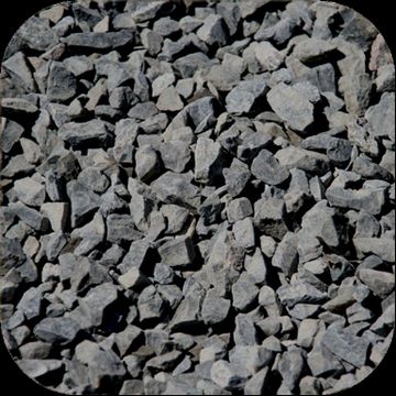 Basalt split zwart - 16-22 mm - 20 kg